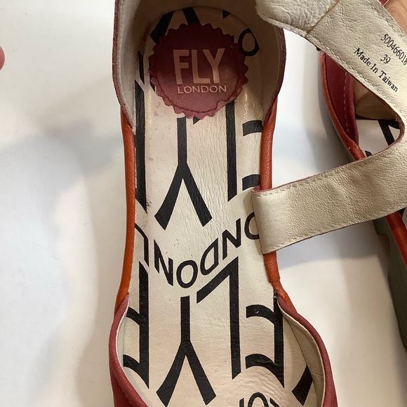 FLY LONDON Rust 'Piat' Platform Wedge Sandals Size 39 - Picture 9 of 13
